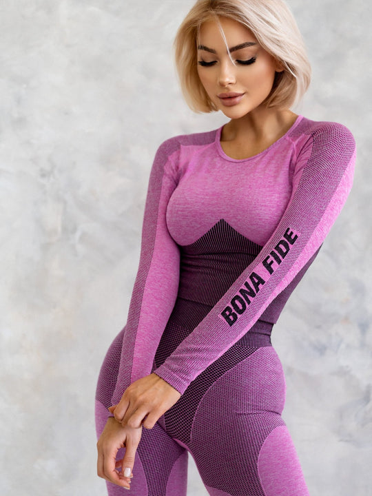 Seamless Workout Top Majestic Rash Pink